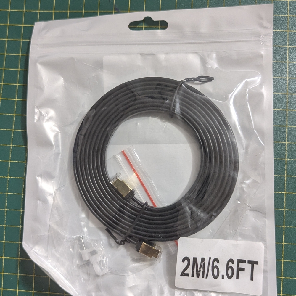 High-Speed Black Wired Router Cable